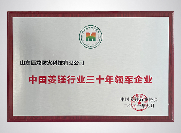 中国菱镁行业三十年领军企业